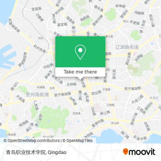 青岛职业技术学院 map