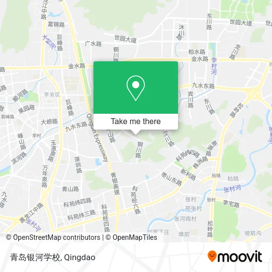 青岛银河学校 map