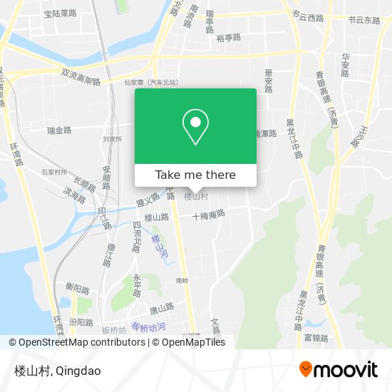 楼山村 map