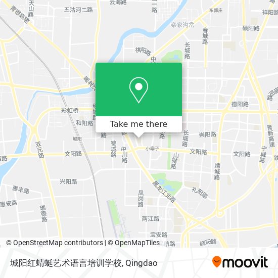 城阳红蜻蜓艺术语言培训学校 map