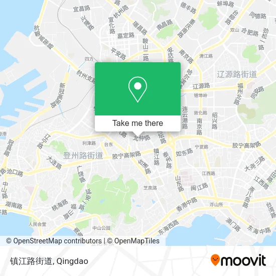 镇江路街道 map