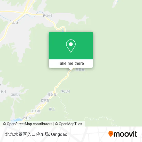 北九水景区入口停车场 map
