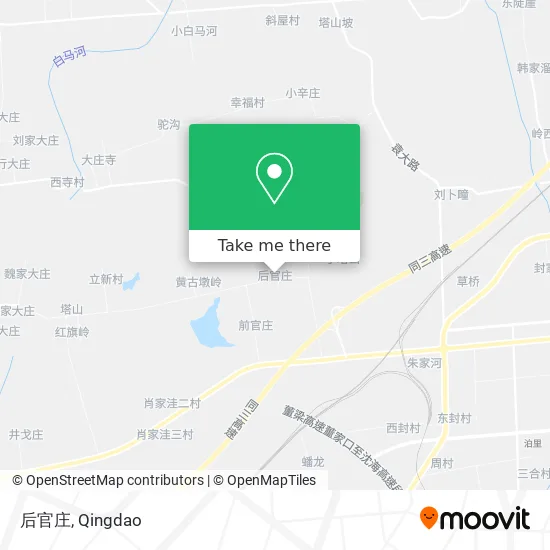 后官庄 map