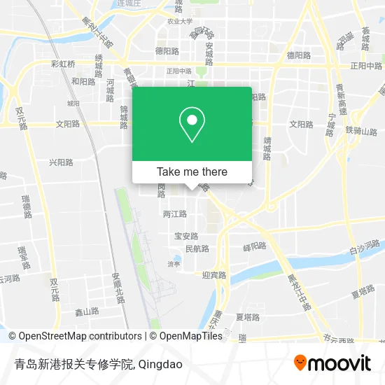 青岛新港报关专修学院 map