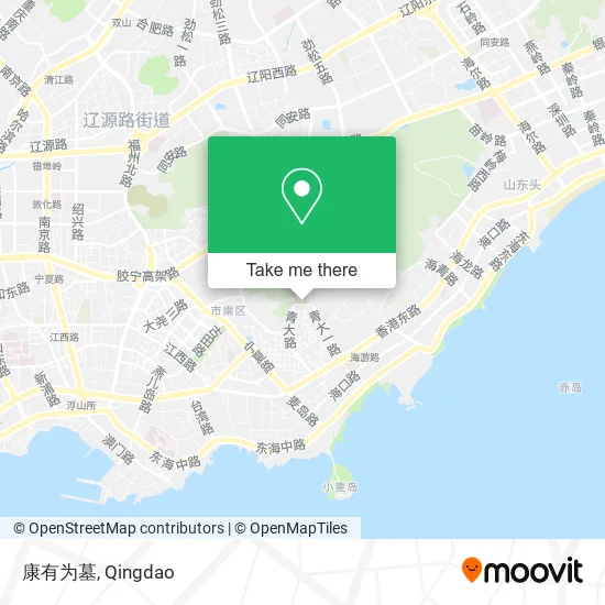 康有为墓 map