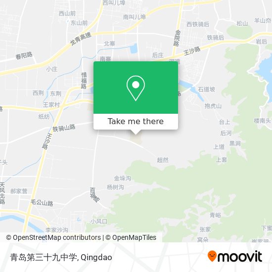 青岛第三十九中学 map