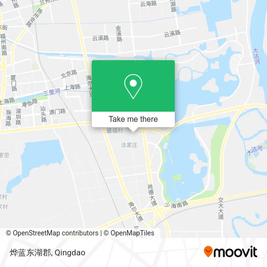 烨蓝东湖郡 map