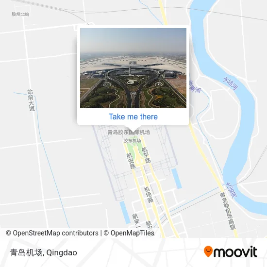 青岛机场 map