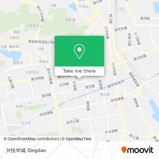 兴悦华城 map