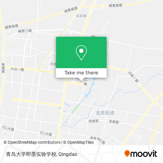 青岛大学即墨实验学校 map