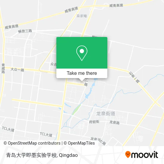 青岛大学即墨实验学校 map