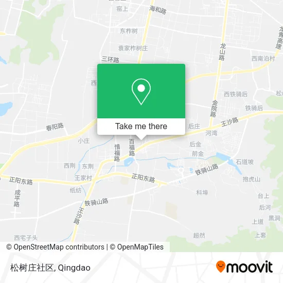 松树庄社区 map