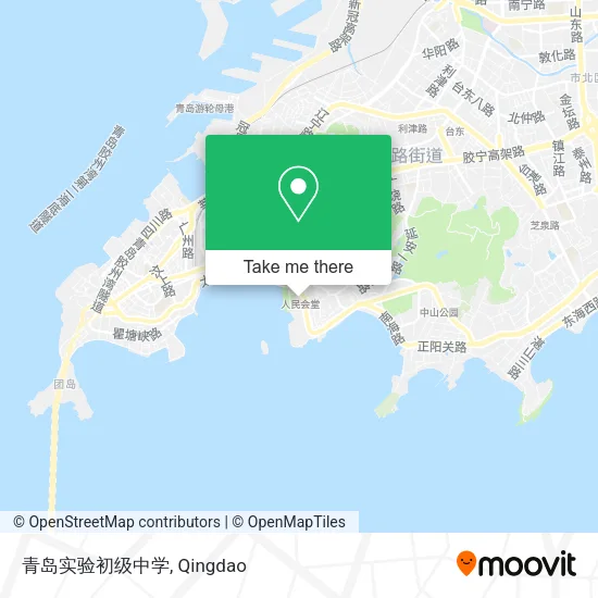 青岛实验初级中学 map