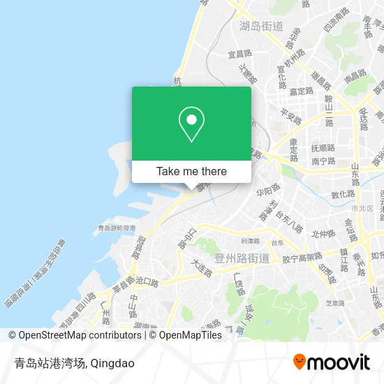 青岛站港湾场 map