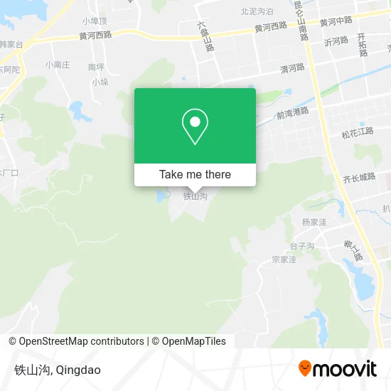 铁山沟 map