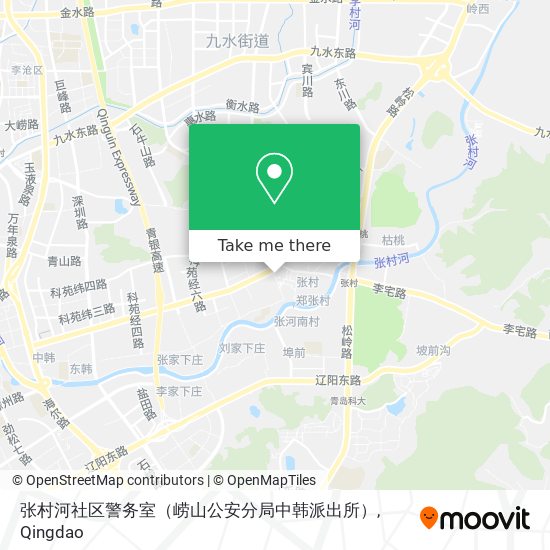 张村河社区警务室（崂山公安分局中韩派出所） map