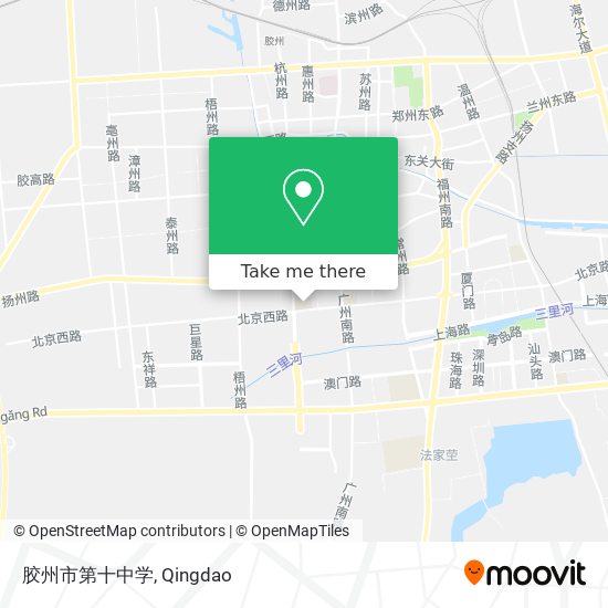 胶州市第十中学 map