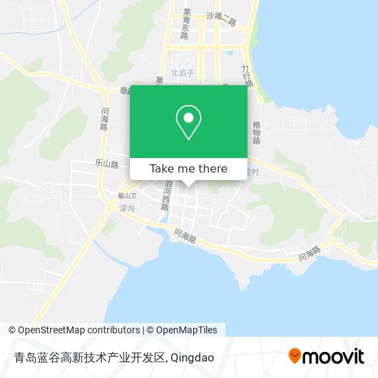青岛蓝谷高新技术产业开发区 map