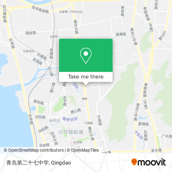 青岛第二十七中学 map