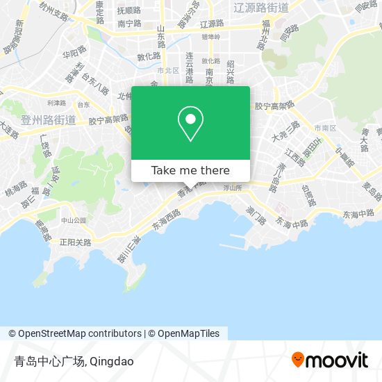 青岛中心广场 map