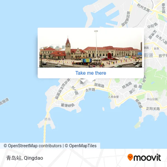 青岛站 map