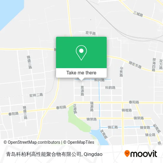 青岛科柏利高性能聚合物有限公司 map