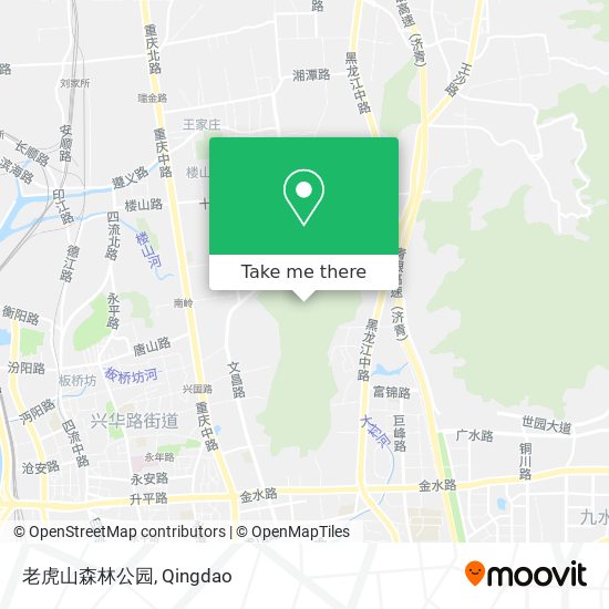 老虎山森林公园 map