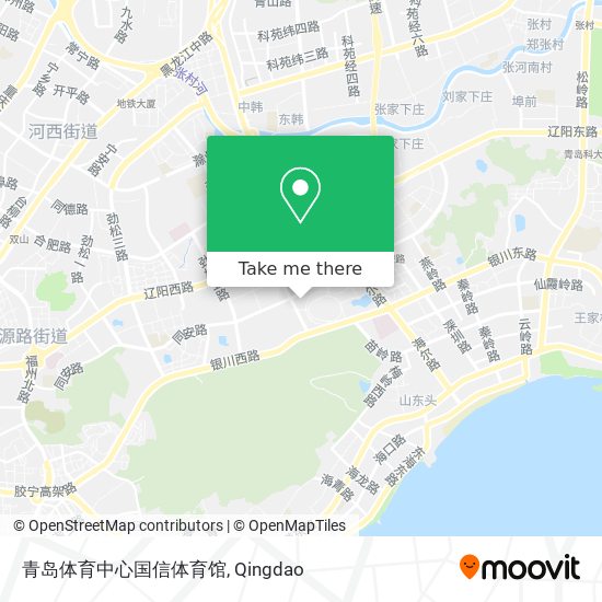 青岛体育中心国信体育馆 map