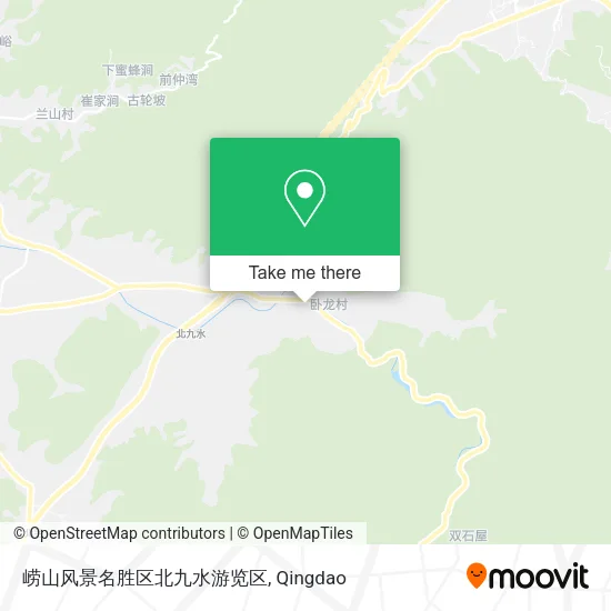 崂山风景名胜区北九水游览区 map