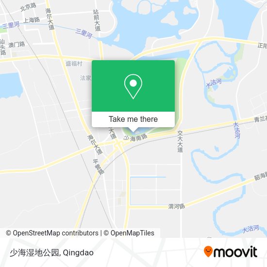 少海湿地公园 map