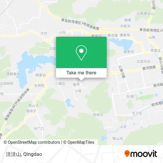 洼洼山 map