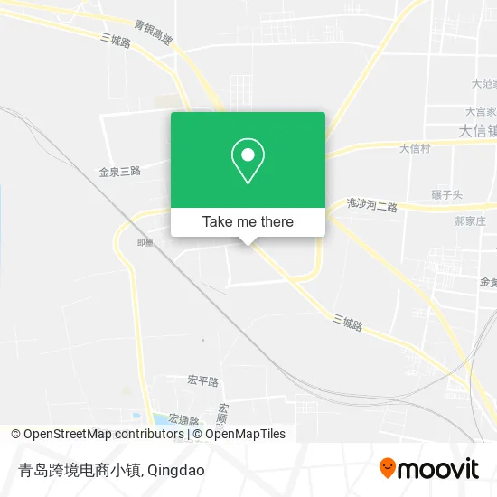 青岛跨境电商小镇 map