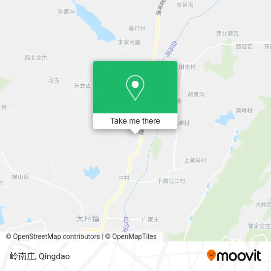 岭南庄 map