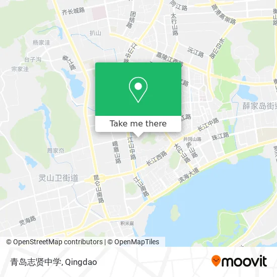 青岛志贤中学 map