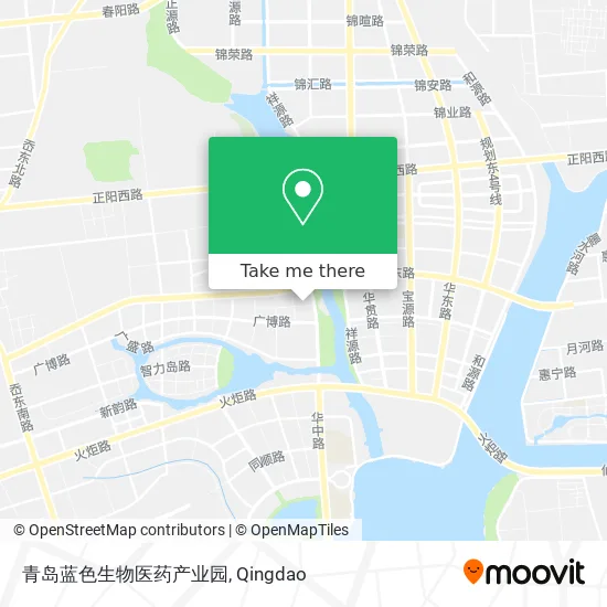 青岛蓝色生物医药产业园 map