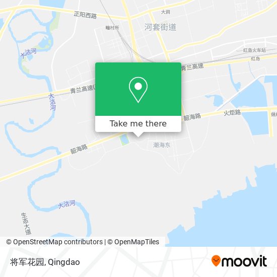 将军花园 map