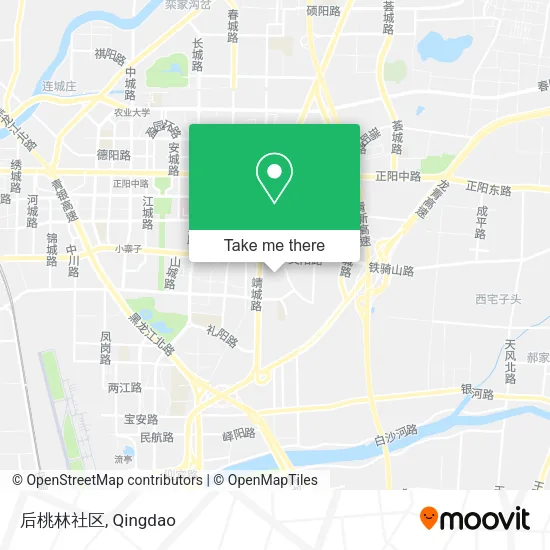 后桃林社区 map