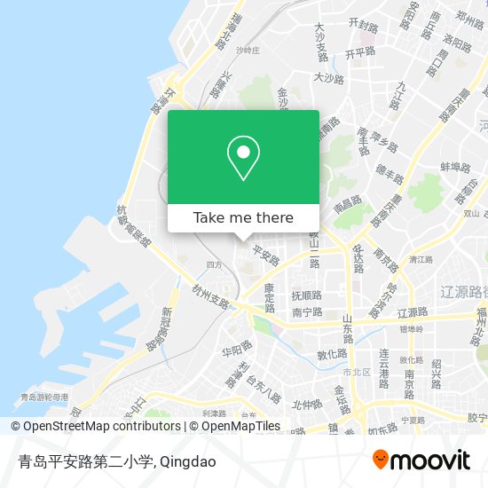 青岛平安路第二小学 map