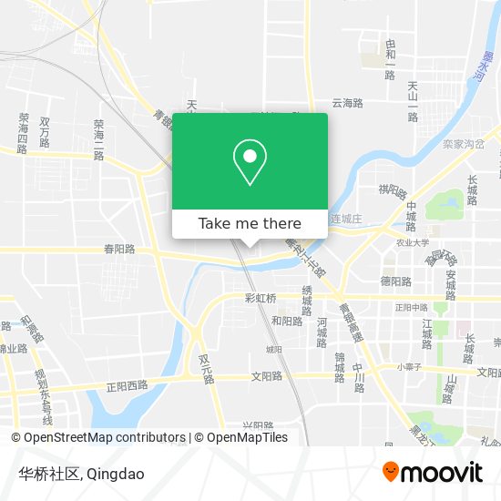 华桥社区 map