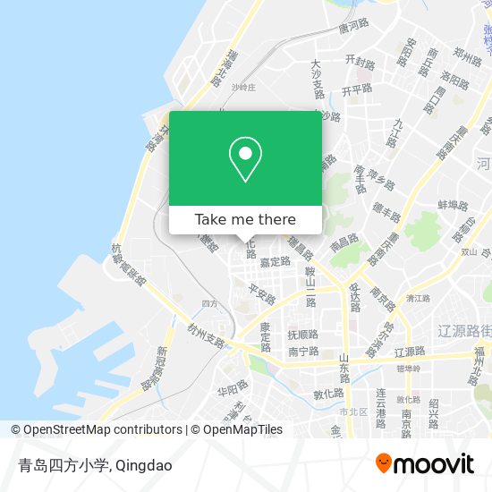 青岛四方小学 map