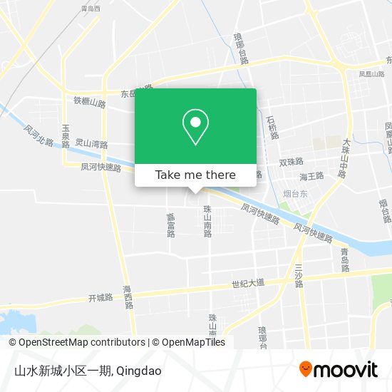 山水新城小区一期 map