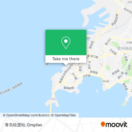 青岛轮渡站 map