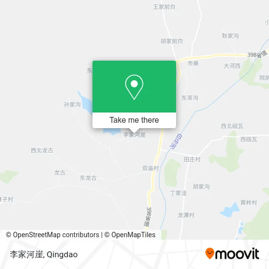 李家河崖 map
