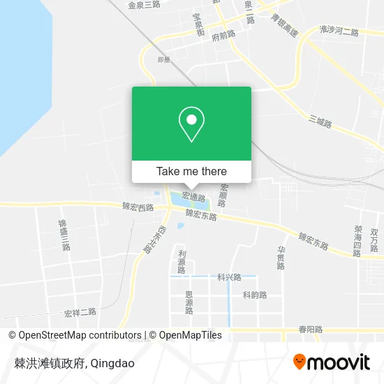 棘洪滩镇政府 map