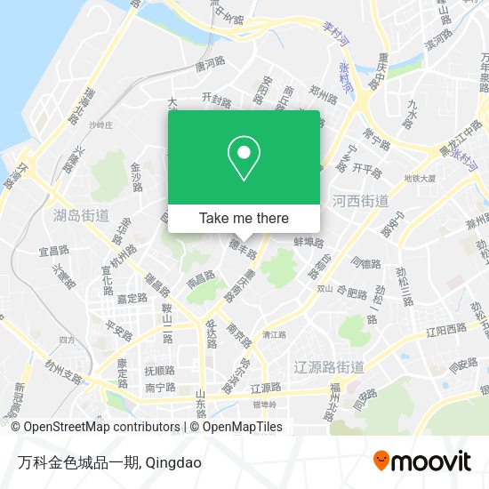 万科金色城品一期 map