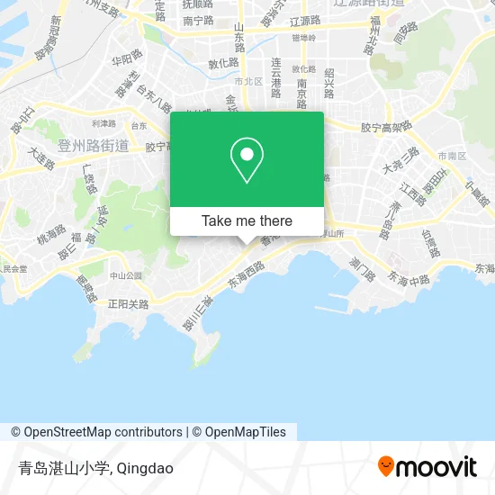 青岛湛山小学 map