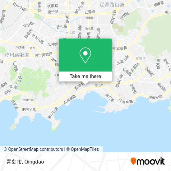 青岛市 map