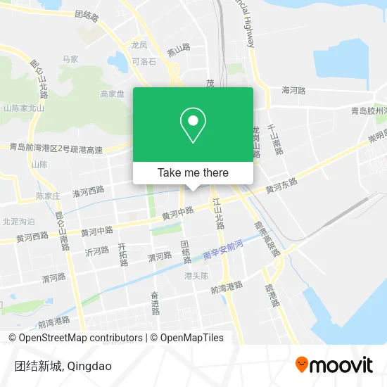 团结新城 map