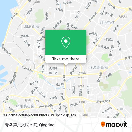 青岛第六人民医院 map