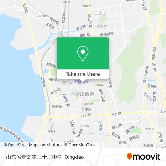 山东省青岛第三十三中学 map